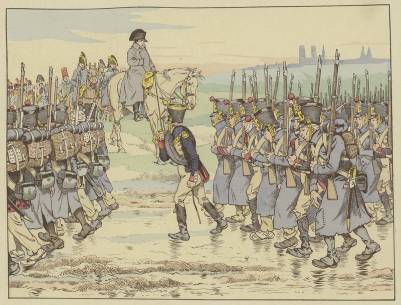 Napoleone osserva mentre l