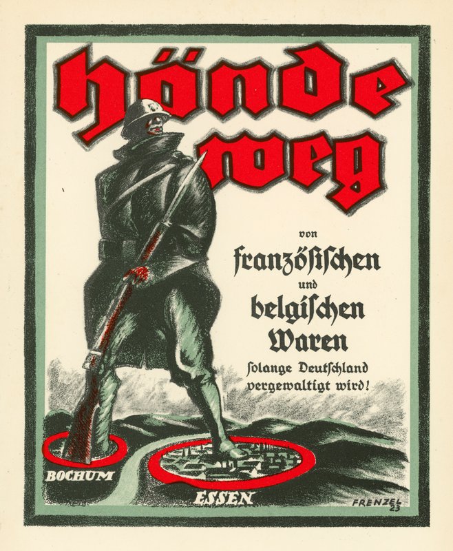 Poster di propaganda tedesca contro l