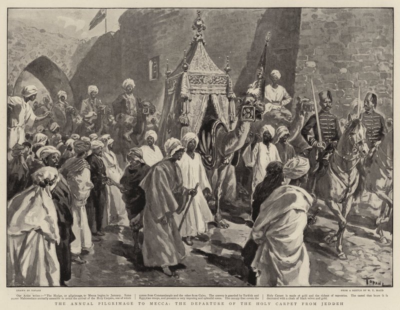 Il pellegrinaggio annuale alla Mecca, la partenza del tappeto sacro da Jedda da Oswaldo Tofani