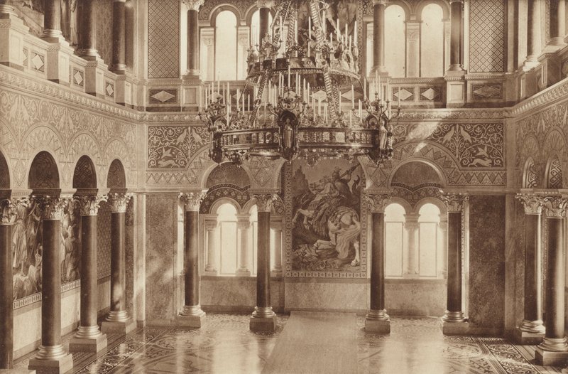 Castello di Neuschwanstein del re bavarese, la Sala del Trono da Otto Ballerstedt