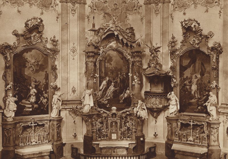 Chiesa del convento di Ettal, altari laterali da Otto Ballerstedt