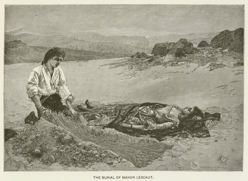 La sepoltura di Manon Lescaut da Pascal Adolphe Jean Dagnan Bouveret