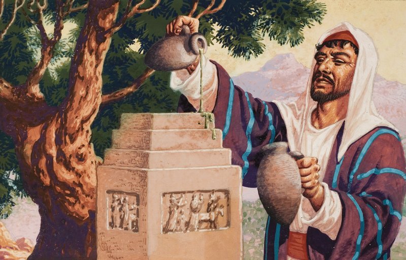 Scena biblica da Pat (1907-95) Nicolle