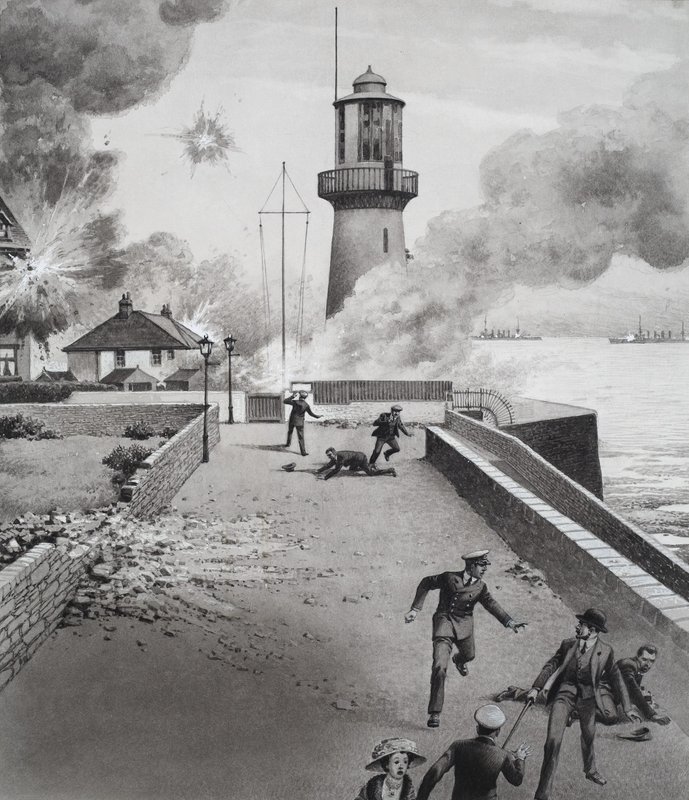Faro sotto bombardamento da Pat (1907 95) Nicolle