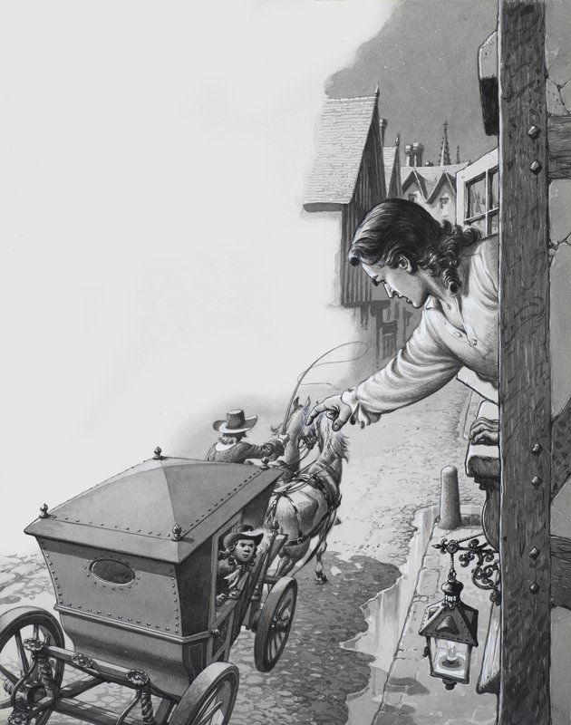 Messaggero nella notte da Pat (1907-95) Nicolle