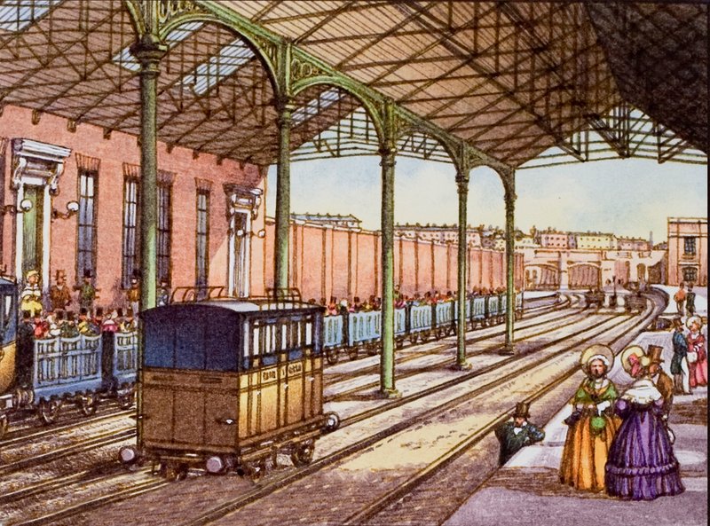La stazione di Euston nel 1837 da Pat (1907 95) Nicolle