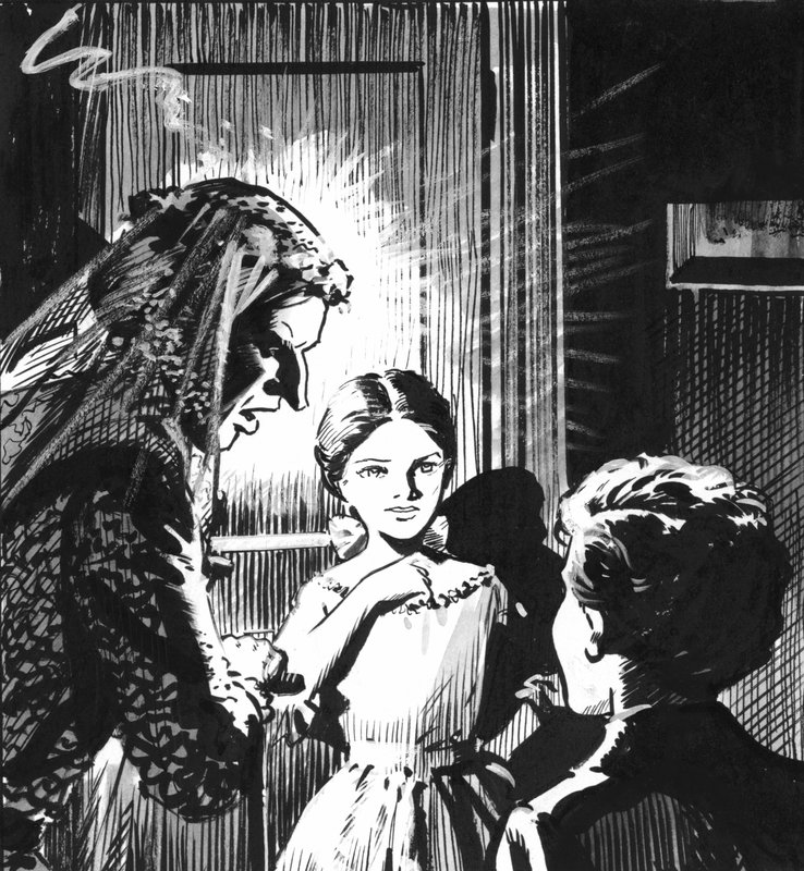 Illustrazione per Grandi speranze di Charles Dickens (penna e inchiostro) da Pat (1907 95) Nicolle