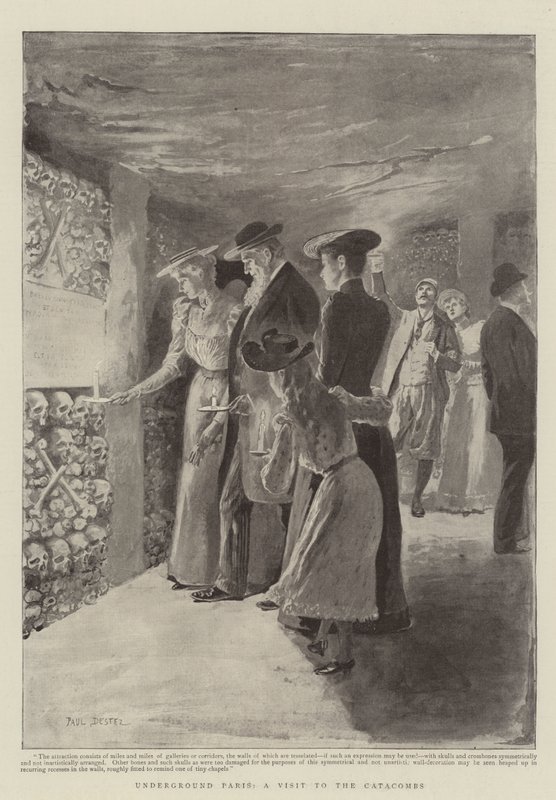 Parigi sotterranea, una visita alle catacombe da Paul Destez