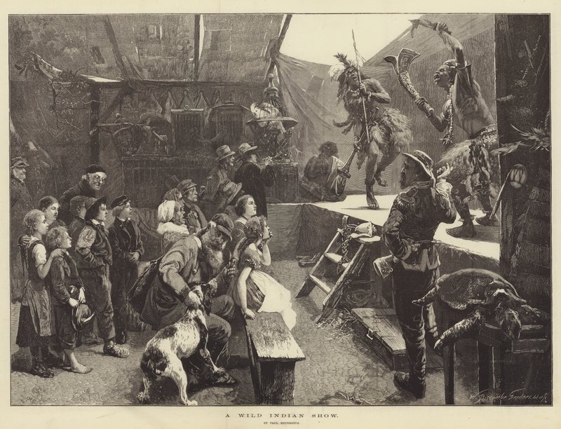 Uno spettacolo di indiani selvaggi da Paul Friedrich Meyerheim