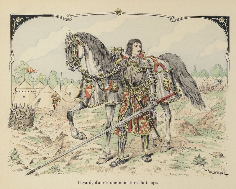 Pierre de Terrail, cavaliere di Bayard, cavaliere francese da Paul de Semant