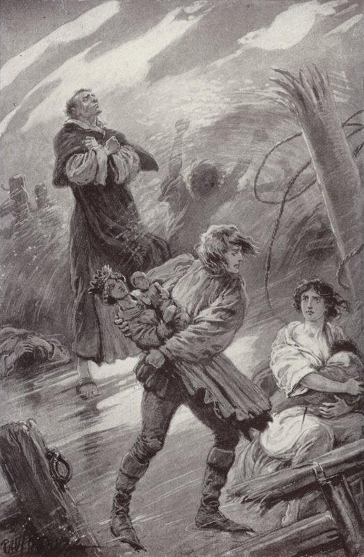 Illustrazione per Il chiostro e il focolare di Charles Reade da Paul (after) Hardy