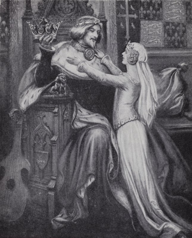 Re Riccardo II con la giovane Isabella di Valois da Paul (after) Hardy