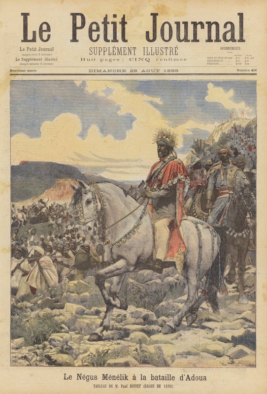 Il Negus Menelik alla battaglia di Adwa da Paul Buffet
