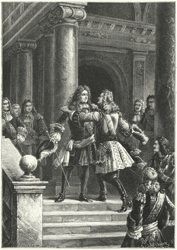Il maresciallo Villars e il principe Eugenio di Savoia si incontrano per negoziare il Trattato di Rastatt da Paul Dominique Philippoteaux