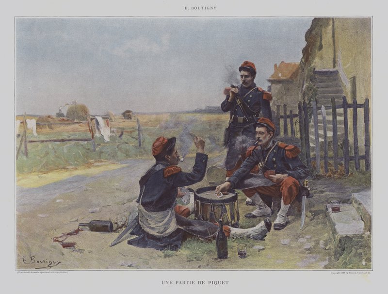 Una Partita di Piquet da Paul Émile Boutigny