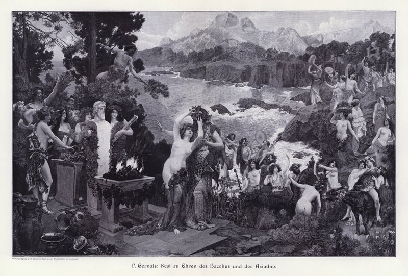 Festa in onore di Bacco e Arianna da Paul Jean Gervais