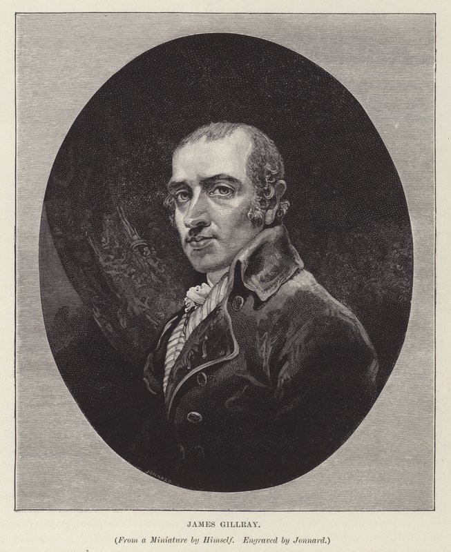 James Gillray, caricaturista, satirico e incisore inglese da Paul Jonnard