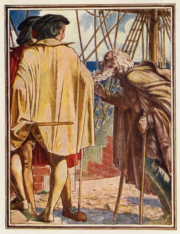 Illustrazione per Il Vecchio Marinaio di Coleridge da Paul Vincent Woodroffe