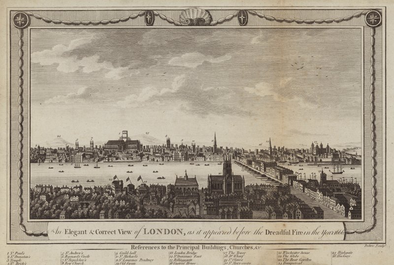 Veduta di Londra da Peltro William Tomkins