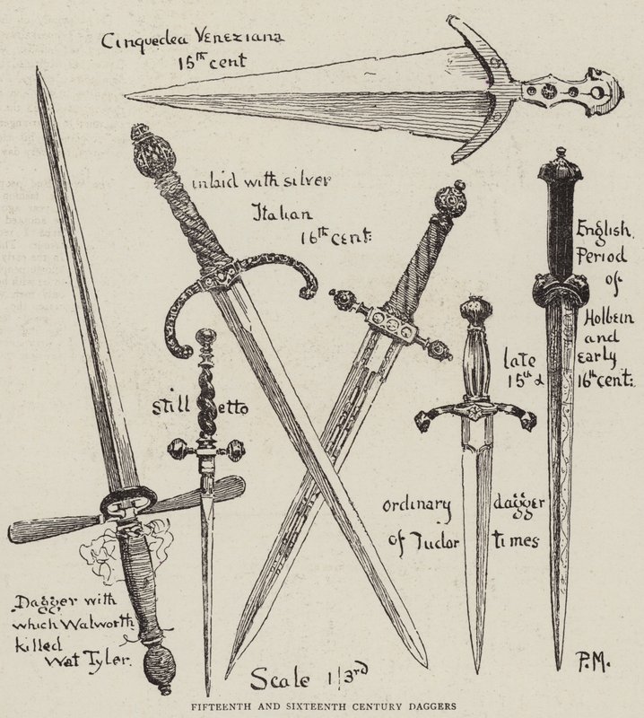 Pugnali del Quindicesimo e Sedicesimo Secolo da Percy Macquoid
