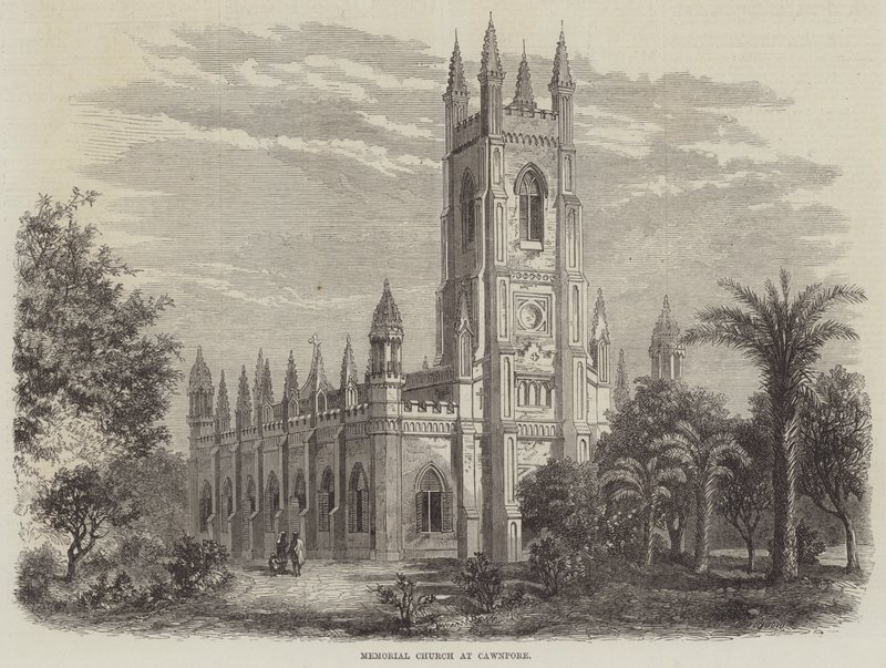 Chiesa commemorativa a Cawnpore da Percy Macquoid
