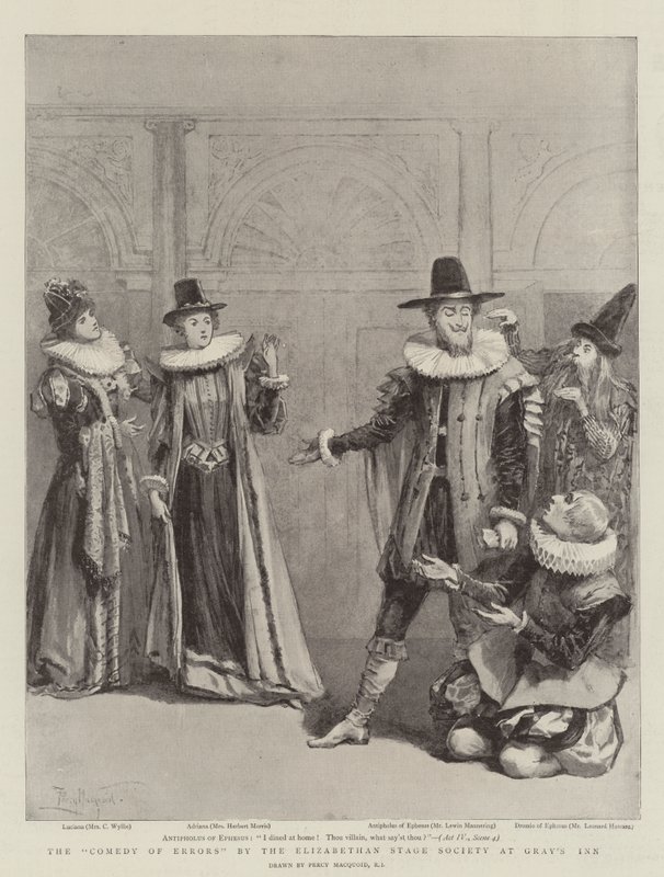 La commedia degli errori della Elizabethan Stage Society a Gray