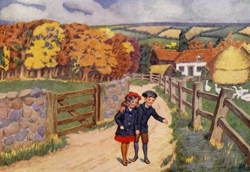 La passeggiata alla fattoria da Percy James Billinghurst
