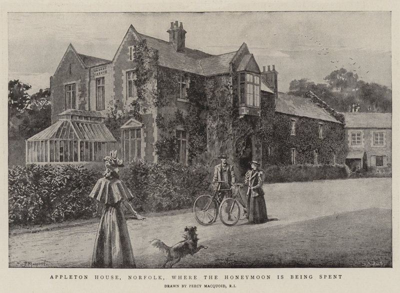 Appleton House, Norfolk, dove si sta trascorrendo la luna di miele da Percy Macquoid