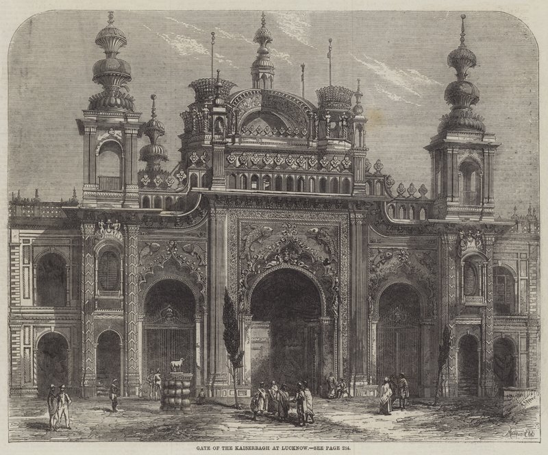 Porta del Kaiserbagh a Lucknow da Percy Macquoid