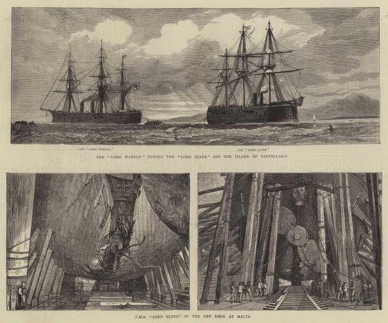 HMS Lord Clyde da Percy William Justyne