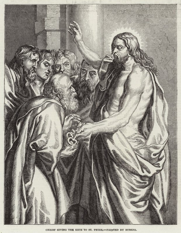 Cristo consegna le chiavi a San Pietro da Peter Paul Rubens
