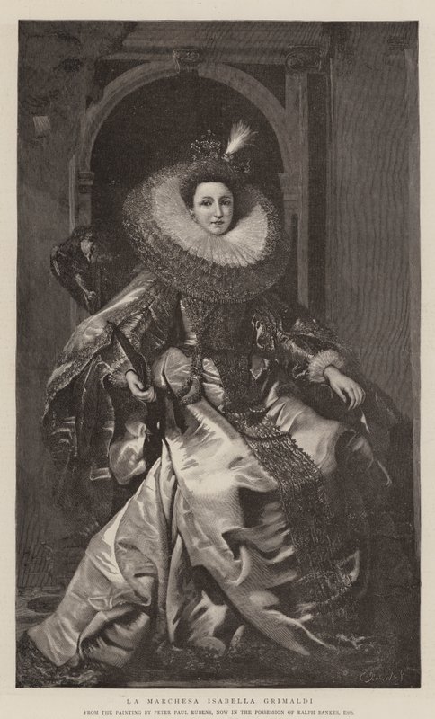 La Marchesa Isabella Grimaldi da Peter Paul Rubens