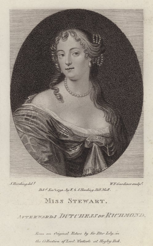 Frances Stewart, Duchessa di Richmond (incisione) da Peter (after) Lely