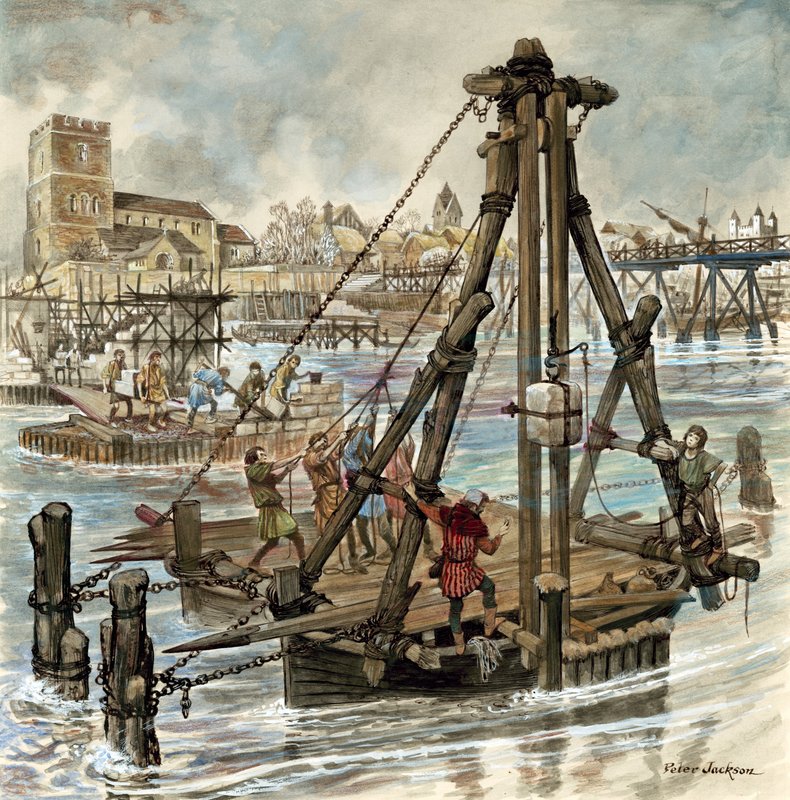 Costruzione del vecchio London Bridge da Peter Jackson