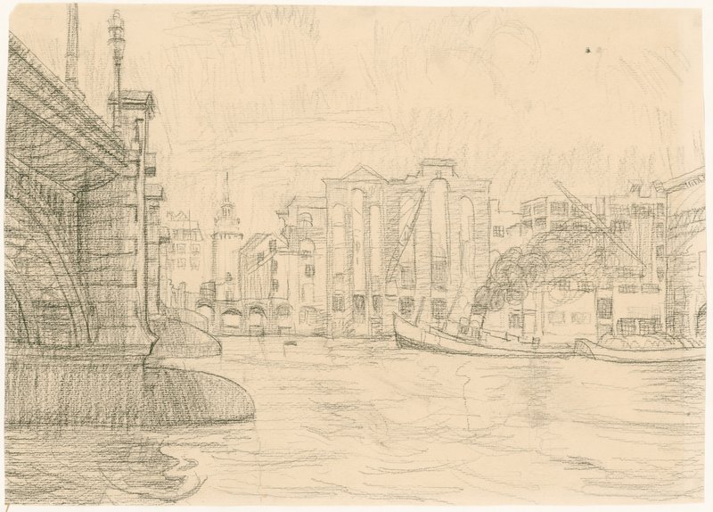 Magazzini Bruciati vicino al Ponte di Blackfriars, 1941 da Peter Jackson