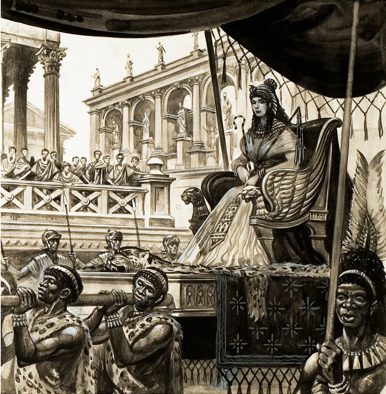 Cleopatra portata su una lettiga da Peter Jackson
