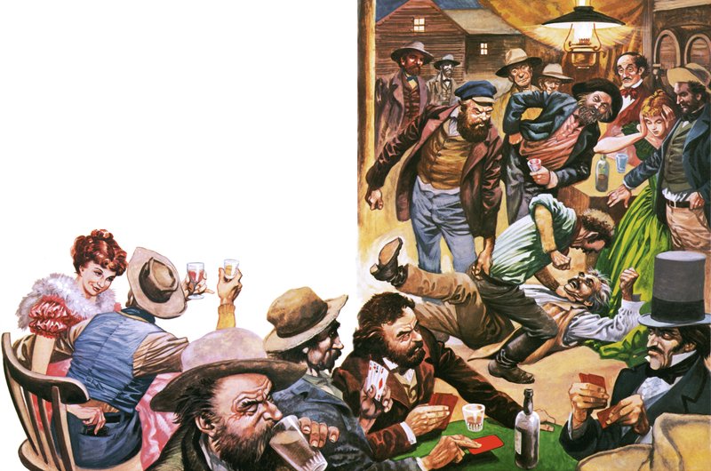 Campo alla fine della pista nel selvaggio West da Peter Jackson