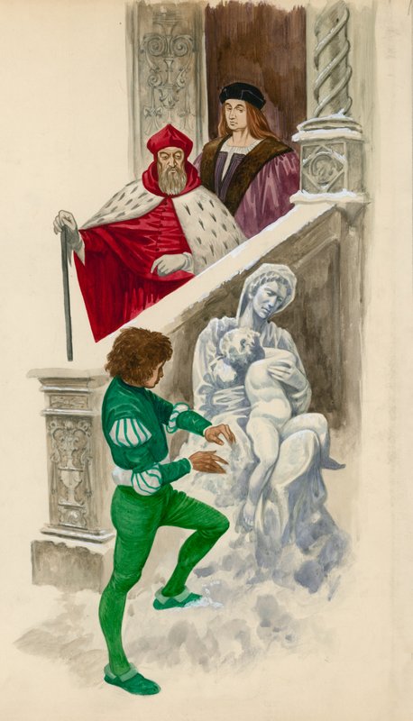 Michelangelo, da ragazzo, scolpisce una statua dalla neve da Peter Jackson