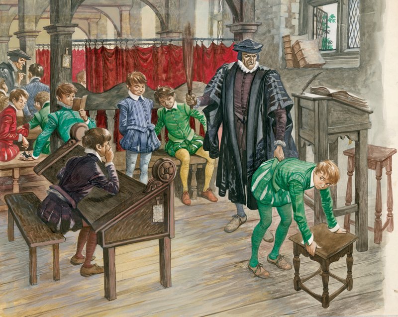 Punizione a scuola nell