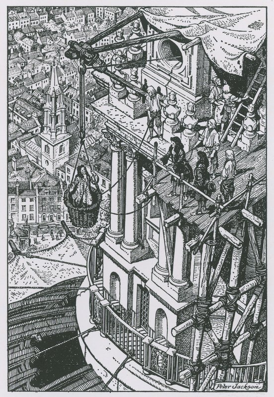 Sir Christopher Wren ispeziona i progressi sulla cupola da Peter Jackson