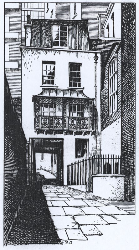 La vecchia casa di guardia in Strand Lane da Peter Jackson