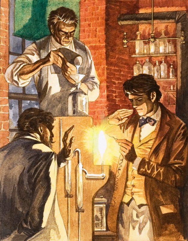 Thomas Edison e Joseph Swan creano la luce elettrica da Peter Jackson