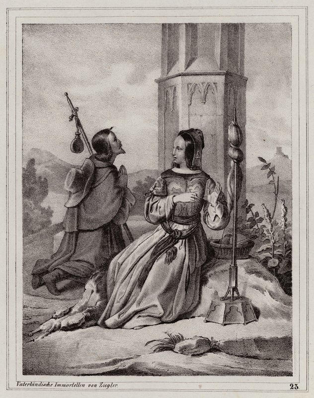 Leggenda della filatrice alla croce, Vienna da Peter Johann Nepomuk Geiger