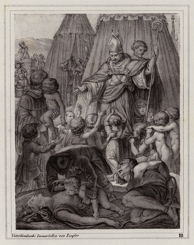 Secondo assedio di Vienna da parte dei Turchi da Peter Johann Nepomuk Geiger