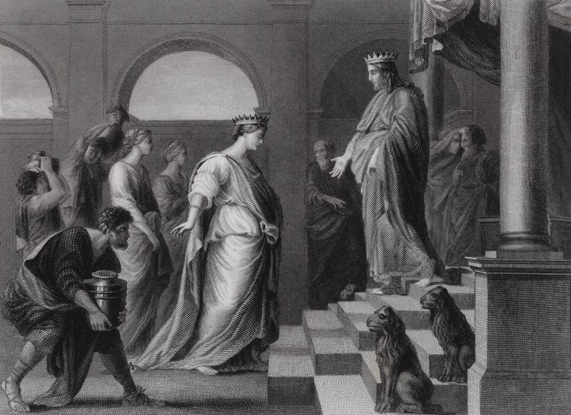 Salomone e la Regina di Saba da Peter Paul (after) Rubens