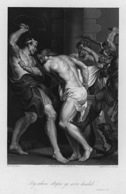 La flagellazione di Cristo, I Pietro II, 24 da Peter Paul (after) Rubens