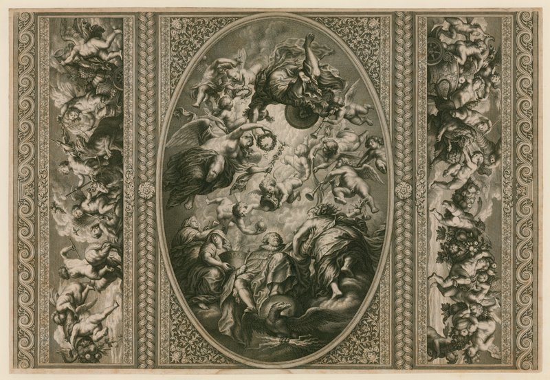 Soffitto della Banqueting House a Whitehall da Peter Paul Rubens