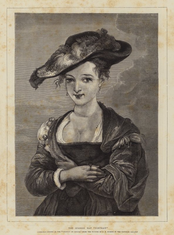 Il Ritratto del Cappello Spagnolo da Peter Paul Rubens