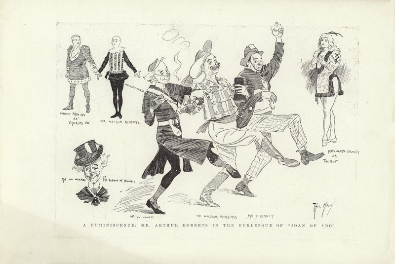 Un ricordo, Mr Arthur Roberts nella Burlesque di Giovanna d