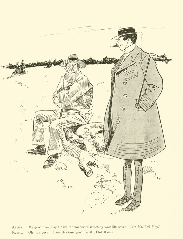 Cartone animato di Phil May, dagli anni 1890 da Phil May